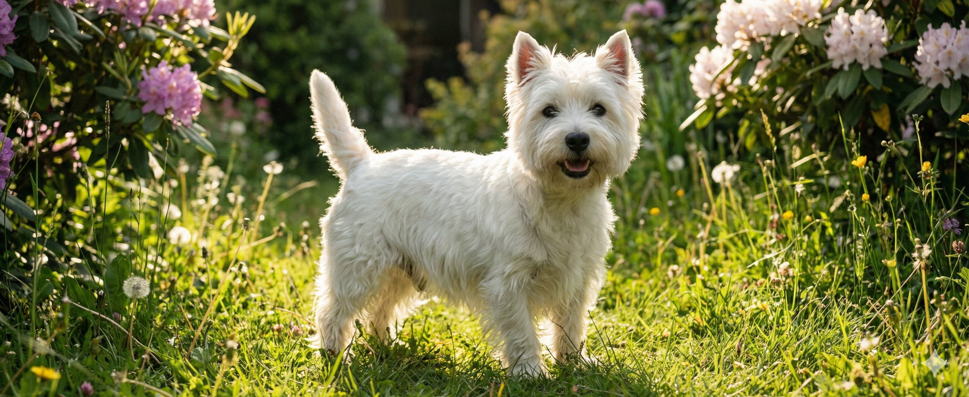 明るい表情のウェスト・ハイランド・ホワイト・テリア